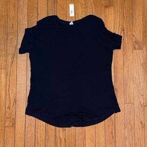 Old Navy Luxe Black T-shirt
